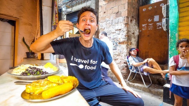 'Inside FAVELAS of Rio de Janeiro - BRAZILIAN FOOD TOUR + National Dish of Brazil!'