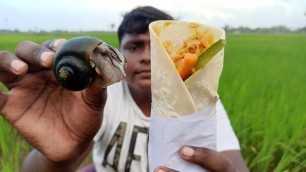 'நத்தை ஷவர்மா|Snail Shawarma recepie|Snail Hunting|நத்தை வேட்டை|Small Boy Suppu|Village Food Safari'