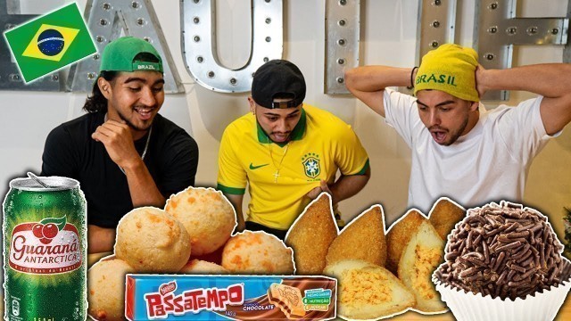 'AMERICANS TRYING BRAZILIAN FOOD'