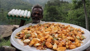 'CHILLY EGG!!! Prepared by my Daddy ARUMUGAM / Village food factory'