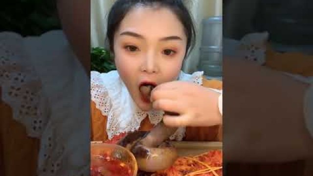 'Eating  Special China food  Part  384'