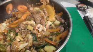 'Momma Cherri cooks with leftovers - Asian beef with noodles'