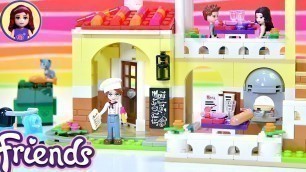 'New Summer Sets! Lego Friends Heartlake City Restaurant Build Review Silly Play'