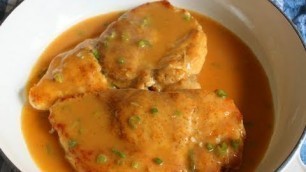 'Chicken with Chipotle & Green Onion Gravy - Chicken Breast with Pan Gravy Recipe'