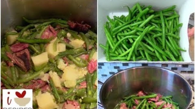 'Southern Green Beans, Potatoes, and Smoked Turkey - Soul Food - I Heart Recipes'