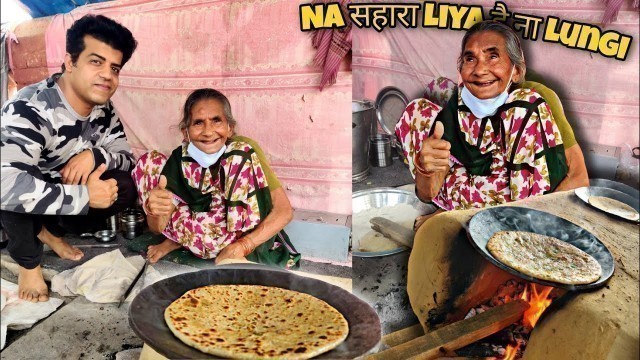 '80 Year Old Amma (Superwomen) Selling Paneer Paranthe | Agra | Street food india'