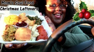 'Mom\'s Soul Food Christmas Dinner Leftovers Car Mukbang'