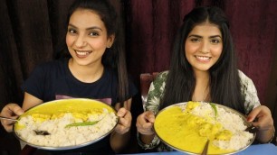 'Kadhi Chawal Eating Challenge | Kadhi Chawal Eating Competition | Food Challenge'