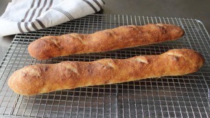 'French Baguette - How to Make Baguettes at Home - No-Knead French Bread Recipe'