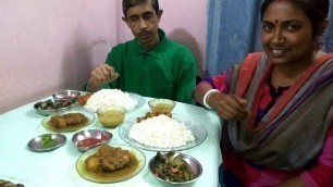 'Massive Food Eating Challenge | Eating Show With Sound | Eating Channa Striata(Shol mach) with Rice'