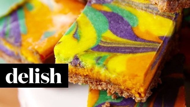 'Tie Dye Cheesecake Bars | Delish'