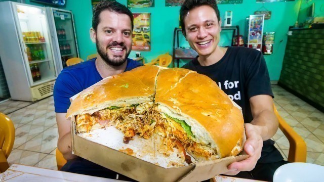 '5 KG. MONSTER SANDWICH - Brazilian Food Tour in Curitiba, Brazil!'