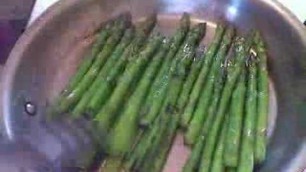 'Pan-seared Asparagus with Lemon, Balsamic and Parmesan'