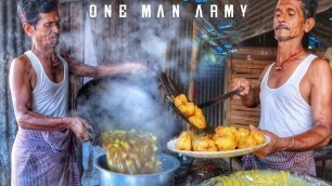 'India’s One Man Army Food Seller | Very Hardworking Old Man | Indian Street Food'