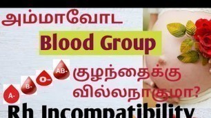 'Rh Incompatibility during Pregnancy in Tamil/Negative Blood Group Complications during Pregnancy'