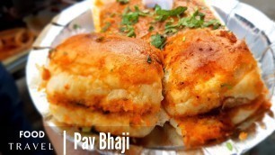 'Pav wala Butter Pav Bhaji | street food Hyderabad | Street food India'