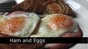 'Ham and Eggs Recipe - How to Make Ham and Eggs'