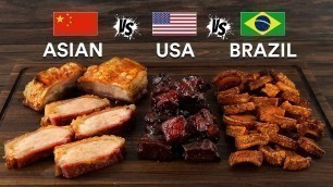 'Pork BELLY 3 WAYS - Asian, USA & Brazilian! Which is BEST?'