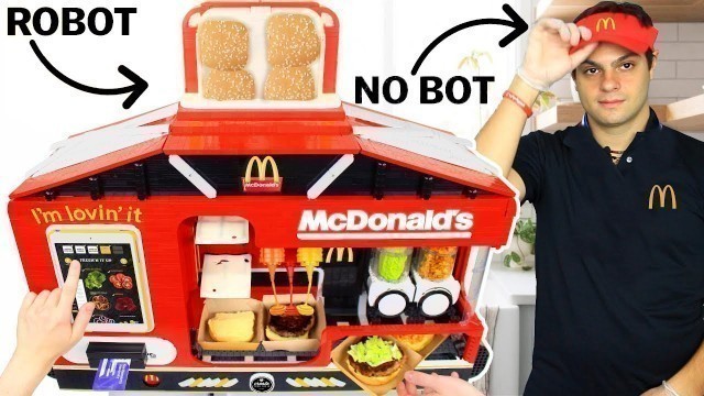 'McDonald\'s Burger Cooking Custom LEGO Machine | Man vs. Machine'