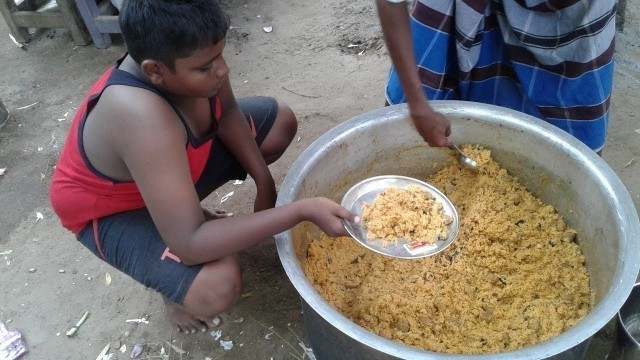 '50KG VEG briyani prepared by small boy suppu/village food safari'