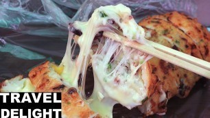 'Octopus Fish Cake Bar with Mozzarella Cheese, It\'s Called Hot Bar - Korean Street Food in Seoul'