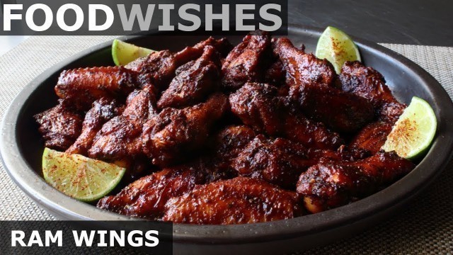 'Ram Wings - Chicken Wings Glazed w/ Rosemary Ancho Molasses - Food Wishes'