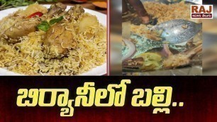 'బిర్యానీలో బల్లి.. | LIZARD IN BIRYANI | Food Officials Negligence in Shadnagar, RR Dist | Raj News'