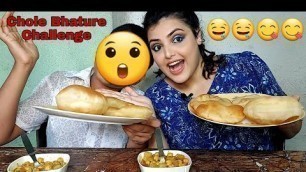 'Sister VS Brother:Chole Bhature Challenge || Food Eating Challenge 