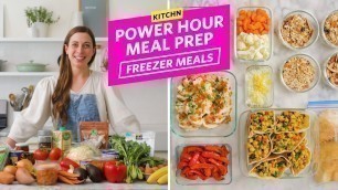 '2 Weeks Worth of Freezer Meals | Power Hour Meal Prep With Grace | Kitchn'