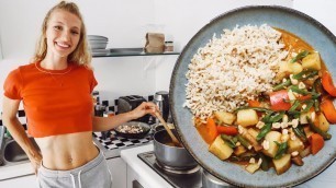 'SIMPLE HEALTHY DINNER RECIPE | Cook with Me  (veg curry)'