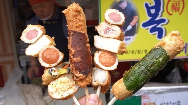 '어묵 샌드위치, 달인이 만드는 부평시장 최고의 어묵 / Fish cake with Sandwich / Korean street food / 복뎅이네 어묵'