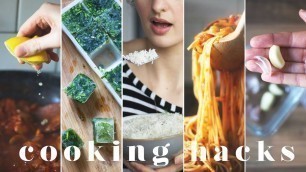 '15 COOKING HACKS & TIPS FOR BEGINNERS IN THE KITCHEN'