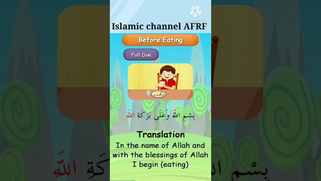 'Before Eating dua, After Eating dua , forget dua'