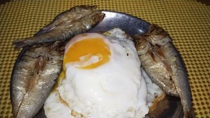 'Sunny Side Up with Fried Dried Fish #shorts'