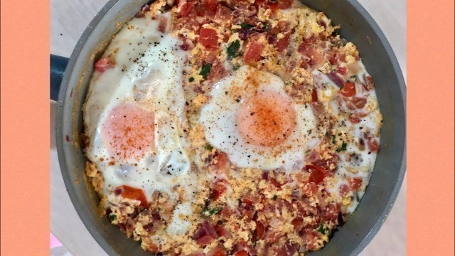 'Scrambled egg & sunny side up in one cooking'