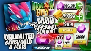 'Hack Dragon City [Gems Infinitas/Gold/Food & Mais] Sem ROOT V_Atualizada Tutorial Médiafire'