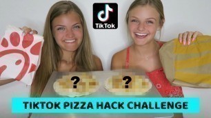 'Trying TikTok Chick-Fil-A vs McDonalds Pizza Hack Challenge ~ Jacy and Kacy'