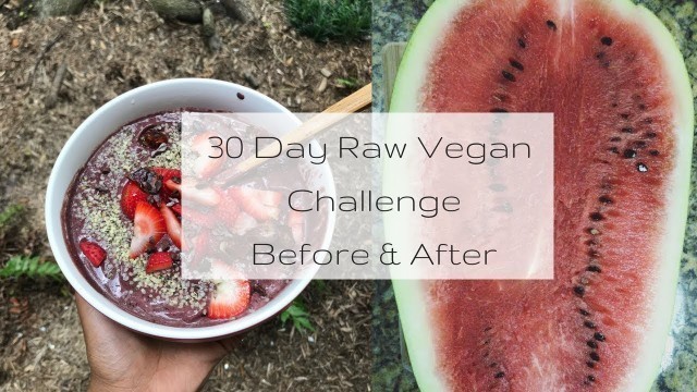 '30 Day Raw Vegan Challenge is Over |  Before & After Photos'