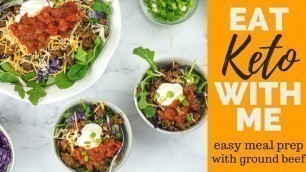 'EASY KETO MEALS | KETO MEAL PREP | Ground beef Keto recipes'