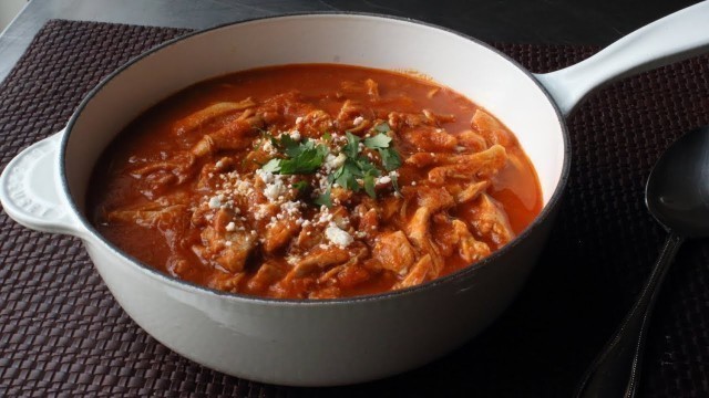 'Chicken Tinga Recipe- Spicy Mexican-Style Stewed Chicken in Chipotle Sauce'