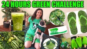 'I Used Only GREEN Things For 24 Hours Challenge | Gone Funny 