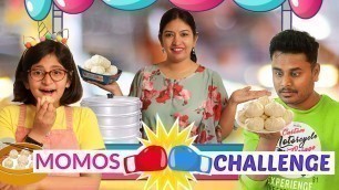 'MOMOS EATING Challenge | Hot & Spicy | CookWithNisha'