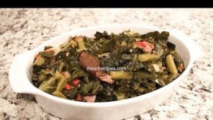 'Collard Greens with Ham Hocks - How to cook Southern Soul Food - I Heart Recipes'