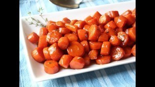 'Bourbon Glazed Carrots - Special Occasion Carrot Side Dish Recipe'