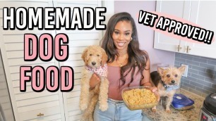 'VET APPROVED HOMEMADE + HEALTHY DOG FOOD RECIPE | COOKING FOR YOUR DOG'