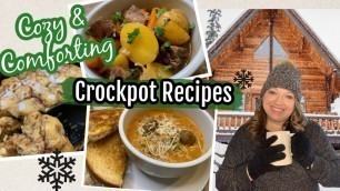 'COMFORT FOOD CROCKPOT RECIPES - Cold Weather Meal Ideas | Easy Recipes for the Slow Cooker!'