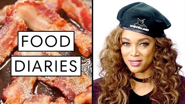 'Everything Supermodel Tyra Banks Eats in a Day | Food Diaries: Bite Size | Harper\'s BAZAAR'