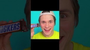 'Giant vs Tiny Food Challenge Snikers #shorts​ by Tik4Fun'