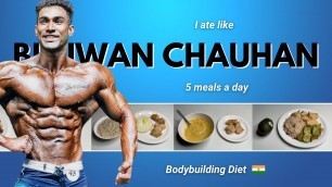 'I Tried “ BHUWAN CHAUHAN “ Bodybuilding diet plan for a day !! 