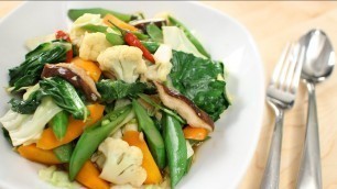 'Thai Mixed Veg Stir-Fry Recipe ผัดผักรวม - Hot Thai Kitchen!'